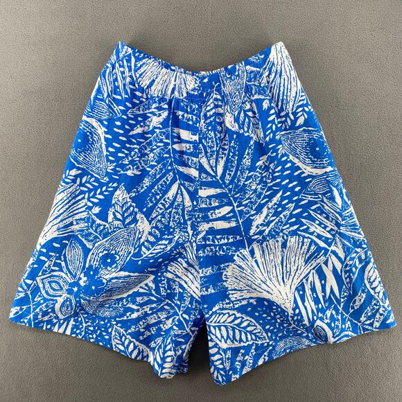 Vtg NOS 80s 90s Two Potato Resort Wear Button Down Shirt + Shorts Set S Blue - Picture 4 of 9